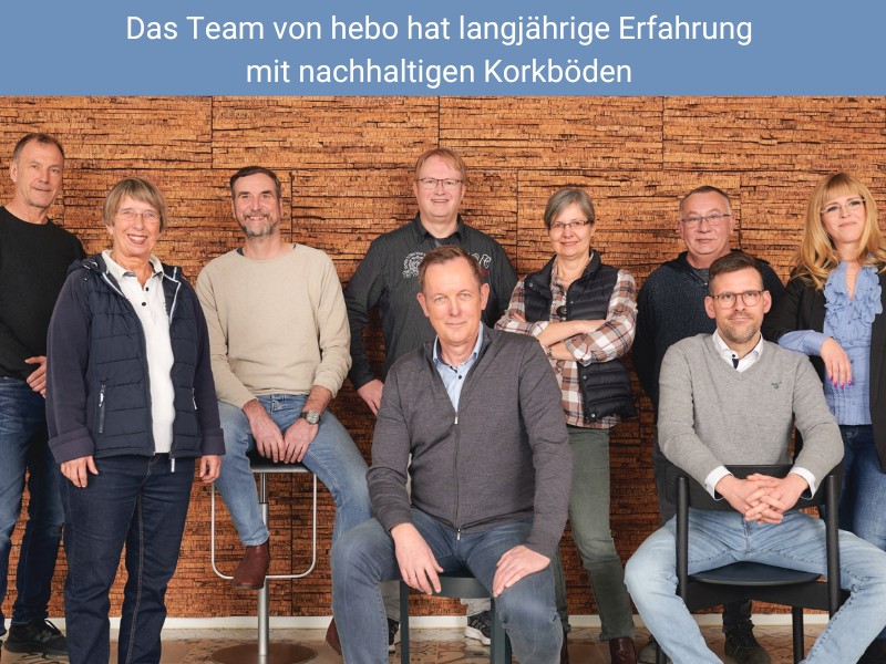 Das hebo Team hat langjährige Erfahrung mit nachhaltigem Korkboden