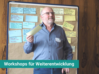 Workshops für Weiterentwicklung auf den Branchentag Naturbau