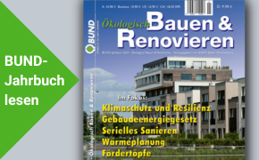BUND Jahrbuch 2024 mit vielen Tipps zum ökologischen Bauen + Renvoieren