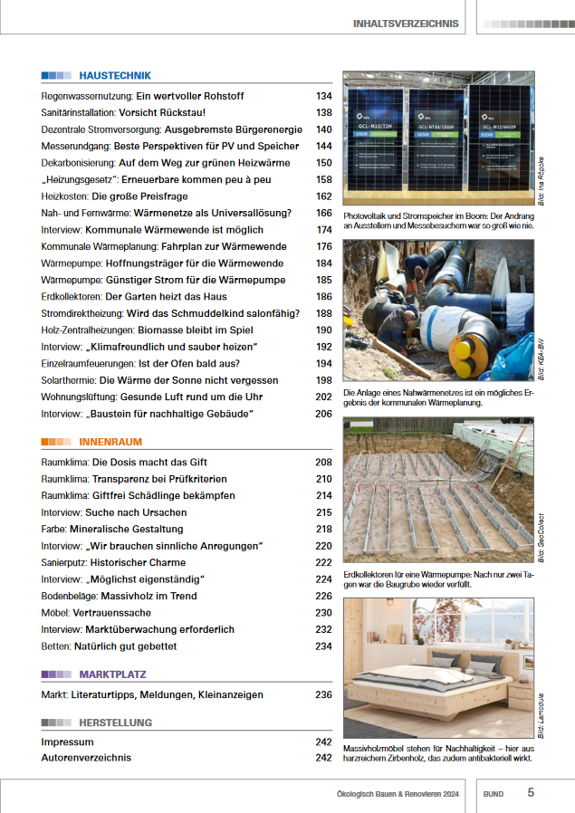BUND-Jahrbuch 2024 - Inhaltsverzeichnis Seite 2 BUND-Jahrbuch-2024-Inhalt-2