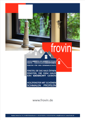 Produktübersicht von frovin mit Fenstern und Türen